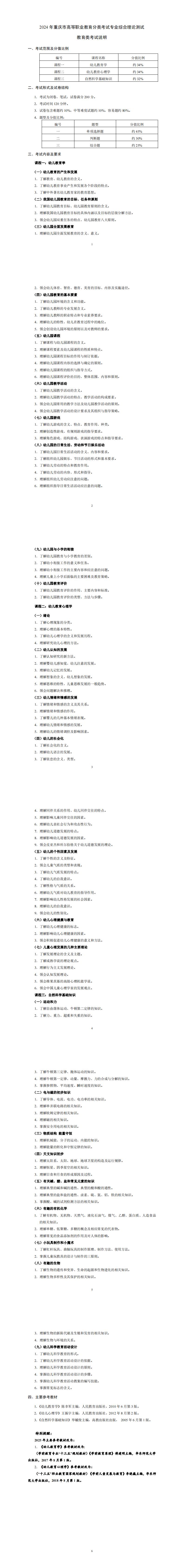 2024+年重庆市高等职业教育分类考试专业综合理论测试教育类考试说明_00.jpg