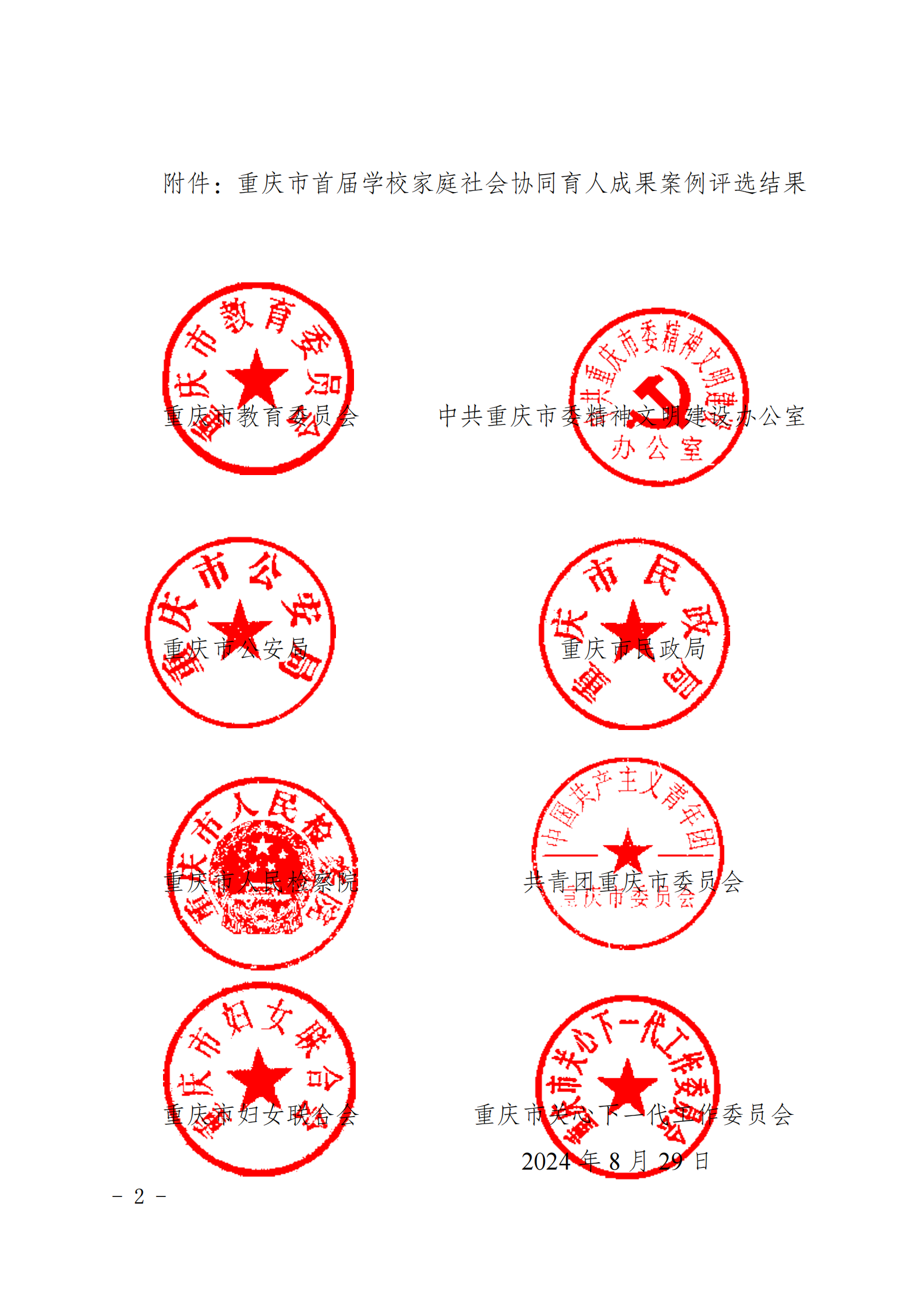 渝教基函〔2024〕84+号+关于重庆市首届学校家庭社会协同育人成果案例评选结果的通报_01.png