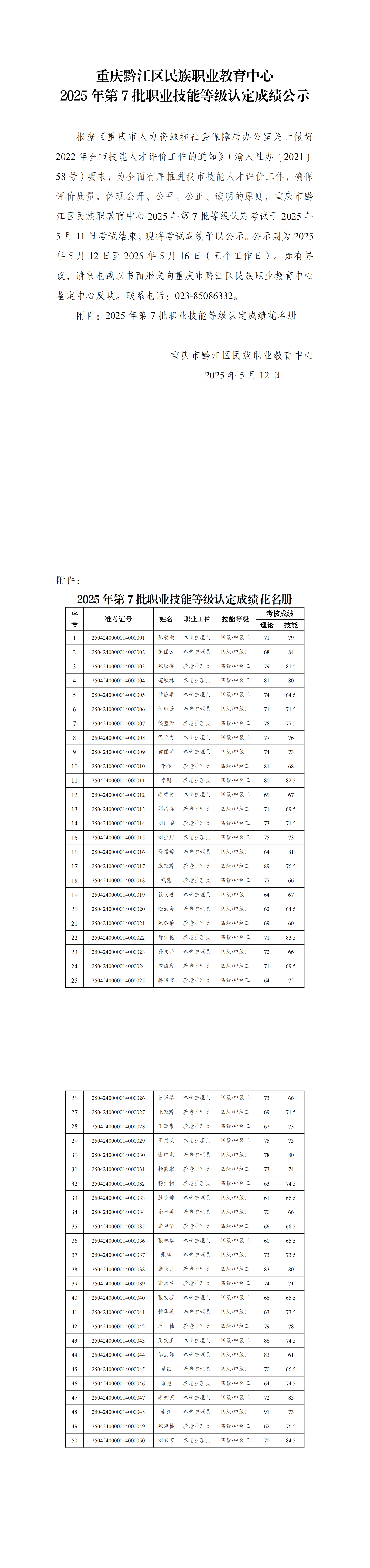 2025年第7批职业技能等级认定成绩公示_00